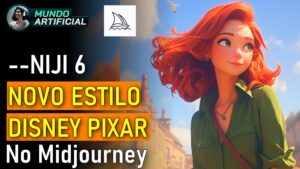 como usar modo niji 6 do midjourney, como fazer imagens na IA igual da disney